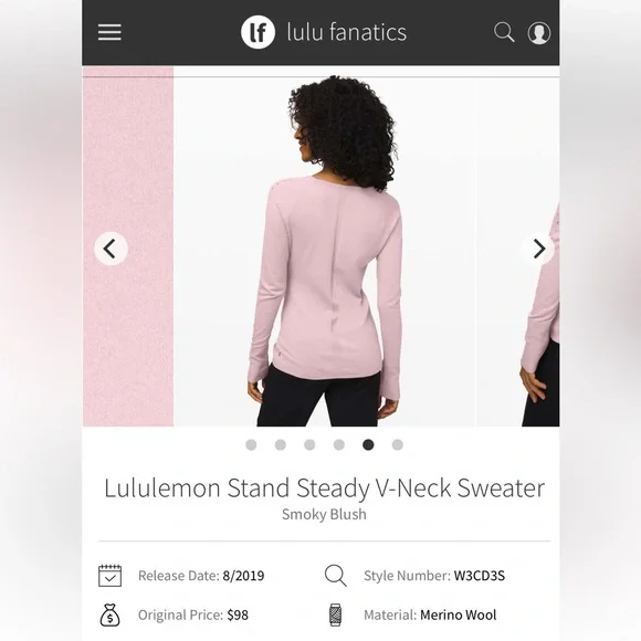 Lululemon Athletica Pink Fitted Long Sleeve Blouse - Picture 6 of 6